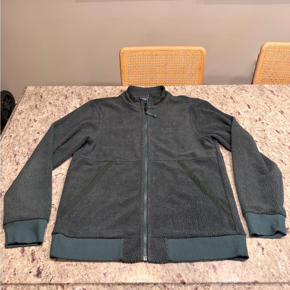Men's Green Fleece Zip up